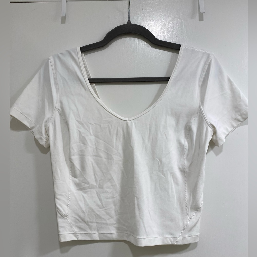 LULULEMON Align Tee, white, size 8